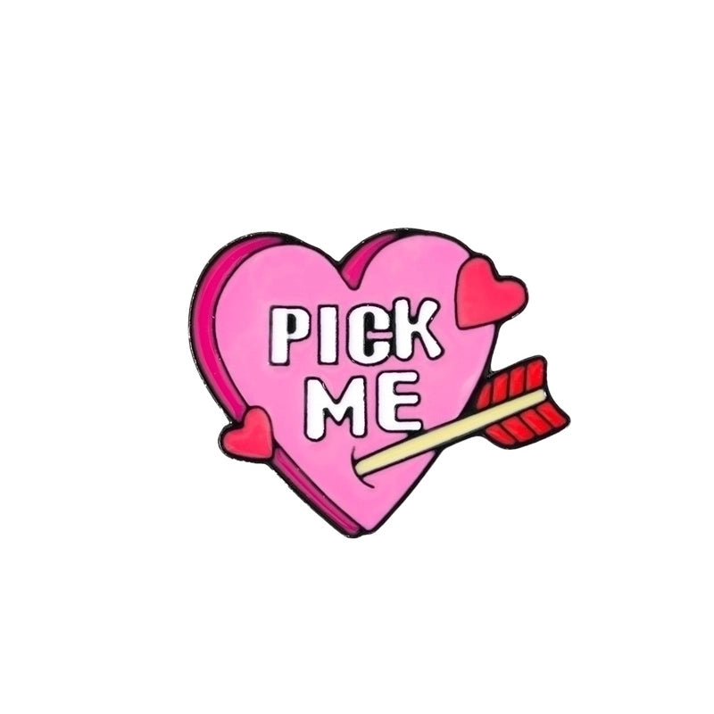 Preppy Style Minimalist Letter Alloy Enamel Women’s Brooches