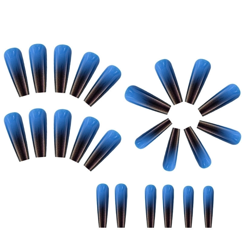 Sweet Minimalist Color Block Plastic Nail Patches 1 Set