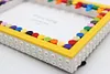 DIY Building Block Photo Frame Kit,Creative Handmade Assembled Photo Frame Handmade Craft Gift Home Tabletop Display Decor