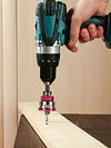 Countersink Drill Bits Set 5PCS Two-Flute Alloy Tapered Bits Wood Countersink Bit Set W/ Adjustable Depth Stop Collar & Wrench for Woodworking Plywood & MDF DIY