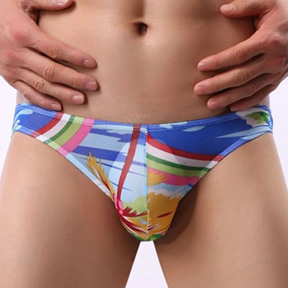 Aonga Man Swimming Trunks Men  Underwear Printed Bikini Briefs Beach Panties Male Swimwear Underpants Man  Swimsuit