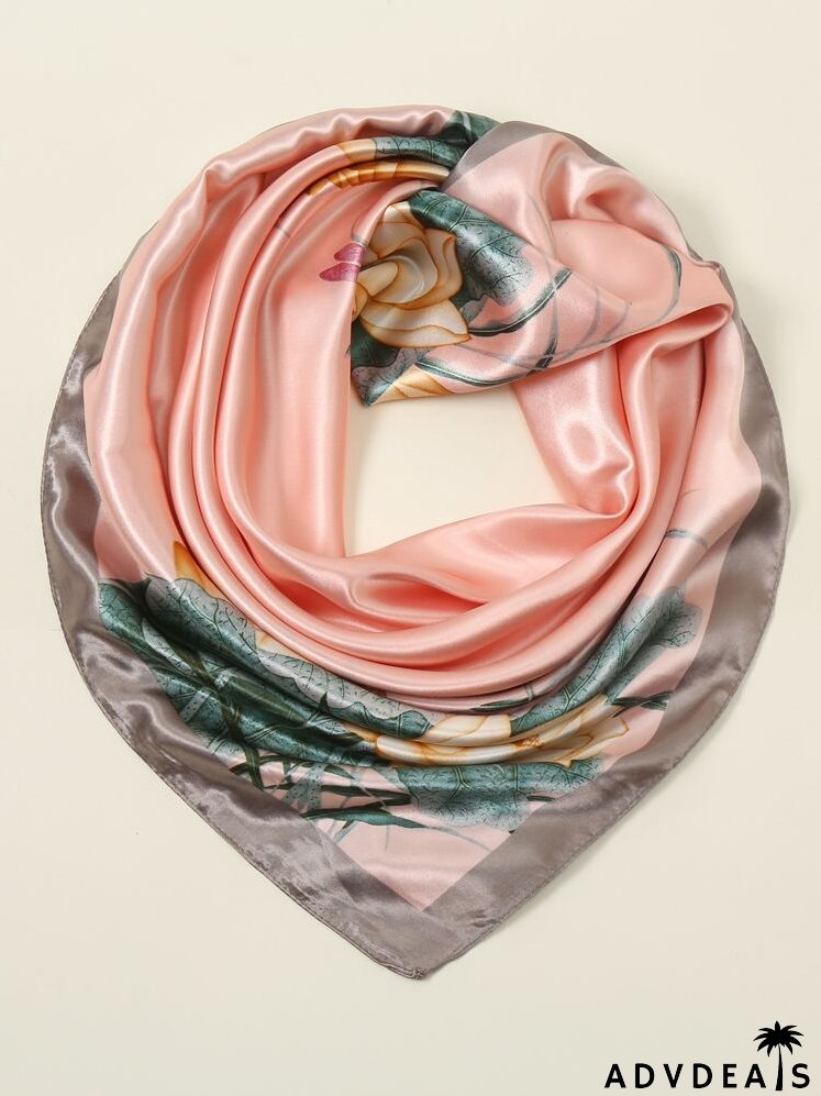 Flower Print Scarf