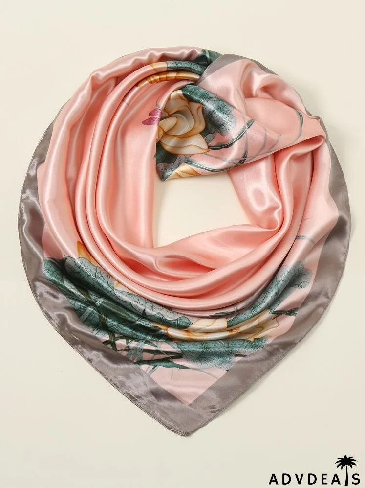 Flower Print Scarf