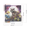 Diamond Painting -DIY Round Dril Purple Grapes Civet Cat(40x40cm)
