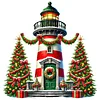 (40*40cm)Christmas Lighthouse - Full Round Drill Diamond Painting