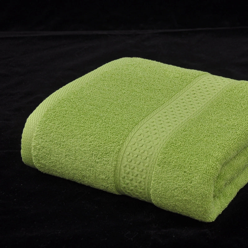 Factory Plain Cotton Bath Towel Household Soft Absorbent Cotton Bath Towel Plain Road Bath Towel New 11 Colors