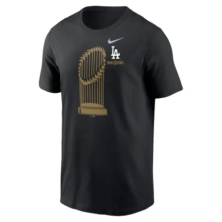 Men's Los Angeles Dodgers Black 2020 World Series Champions T-shirt G0PT