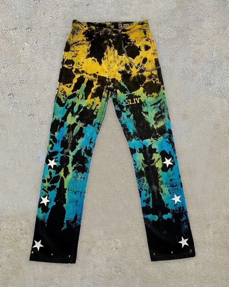 Men's abstract printed trousers-01