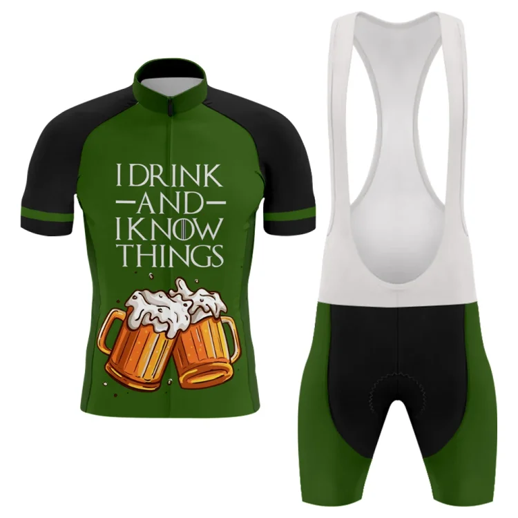 I Drink And I Know Men's Short Sleeve Cycling Kit
