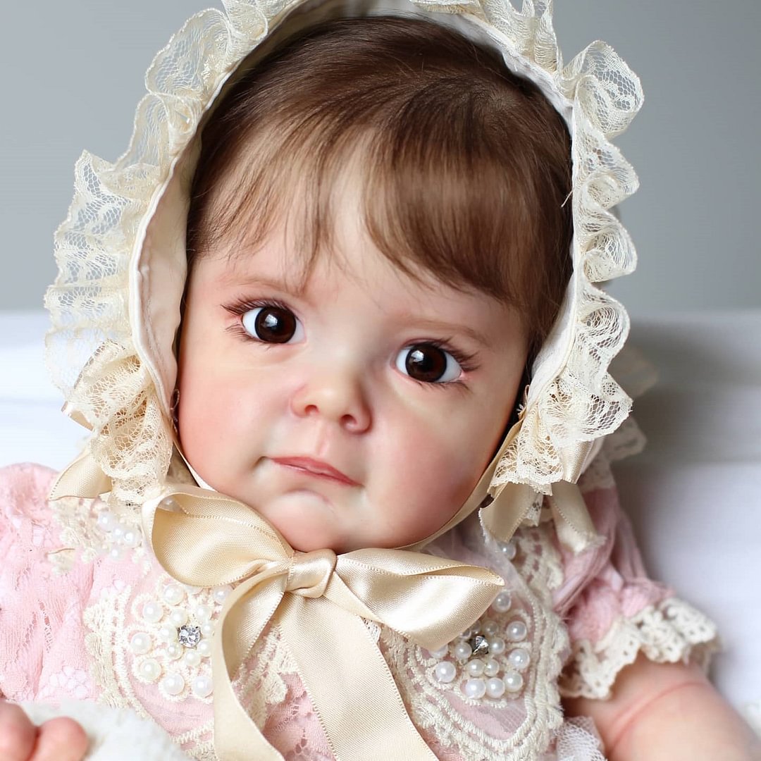 [Surprise]17" or 22" Realistic Reborn Baby Girl Doll Edith, Real Life Baby Dolls Set Special Birthday Gift