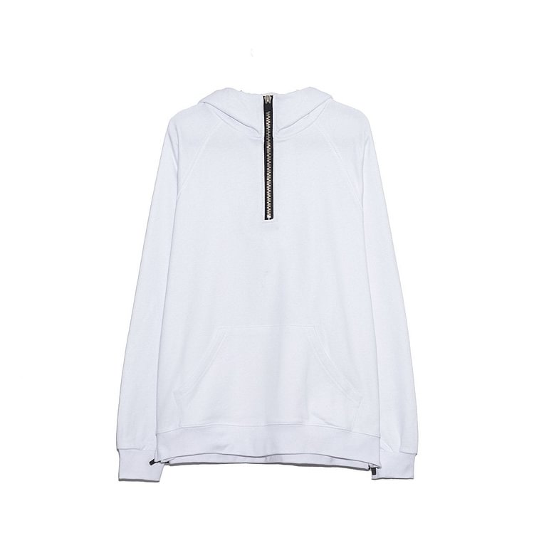 Fog Essentials Hoodie Autumn Fog Simple Solid Color Half Zipper Hooded Sweater
