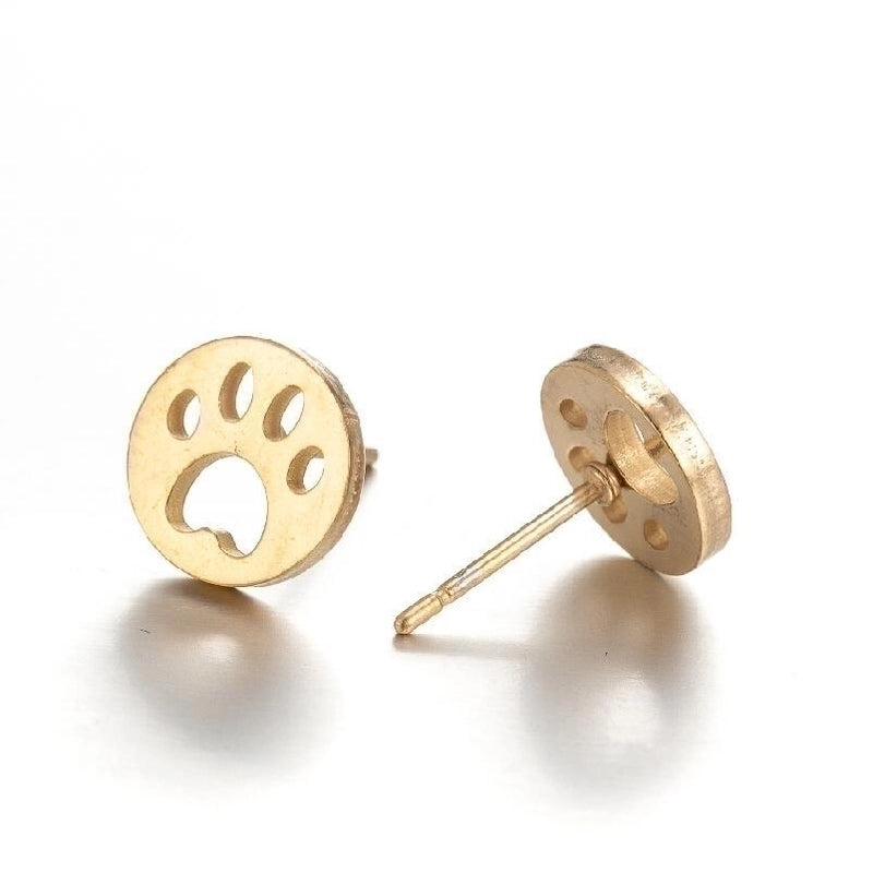 1 Pair Fashion Geometric Plating 304 Stainless Steel 18K Gold Plated Ear Studs