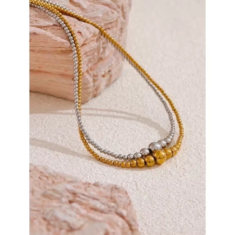 Casual Elegant Luxurious Round 302 Stainless Steel Necklace
