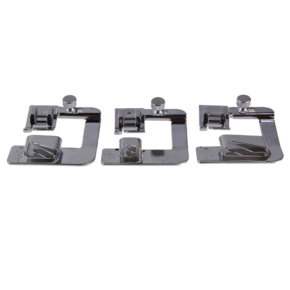 

3pcs Domestic Hemming Cloth Strip Presser Foot Rolled Hem Foot for Sewing, 501 Original