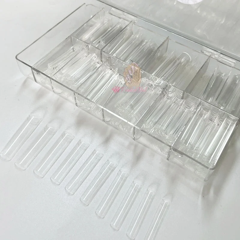 500pcs XXL Extra Long Square Fake Nails Tips No C Curve Straight Nail Manicure Half Cover Acrylic False Nails Set UV Gel Builder-Nail Inspo