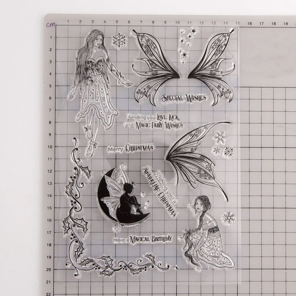 2021 New Flower Fairy Transparent Clear Silicone Stamp/Seal for DIY Scrapbooking/photo Album Decorative Clear Stamp