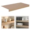 [US Local Warehouse] Set of 4 Wire Shelf Cover 0.32in Thick Removable Wire Rack Covers Easy To Clean and Install PVC Pantry Shelf Cover for Kitchen Pantrys Bathroom Office Shelving (43x20x3in)