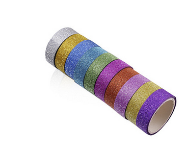 

10PCS Glitter Solid Color Tapes, 501 Original