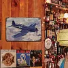 Avion - Panneaux en &eacute;tain m&eacute;tallique(20*30cm/30*40cm) - Garage