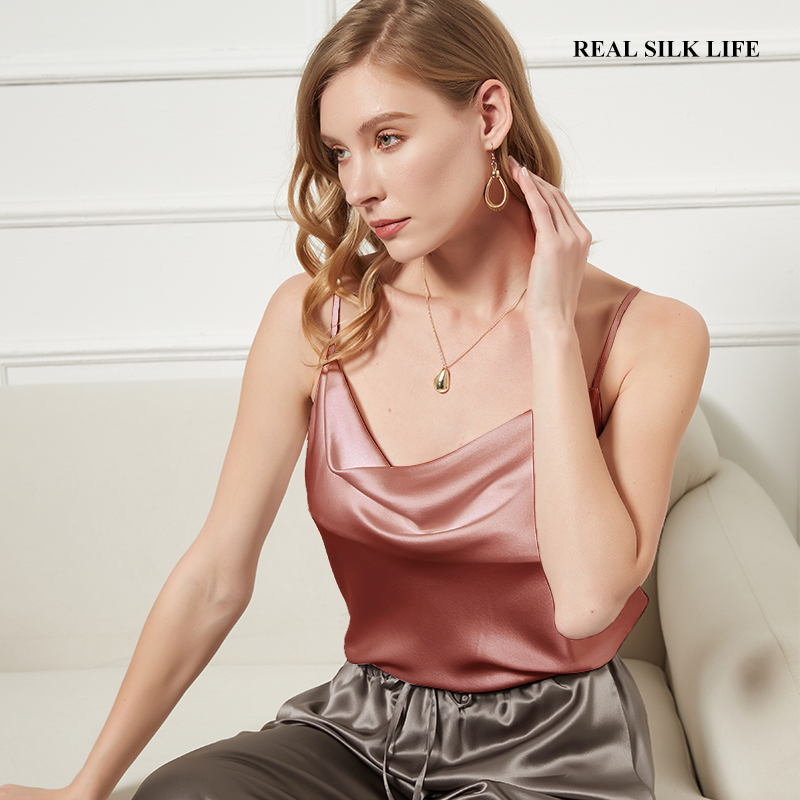 REAL SILK LIFE 22 Momme Basic Women's Silk Camisole REAL SILK LIFE