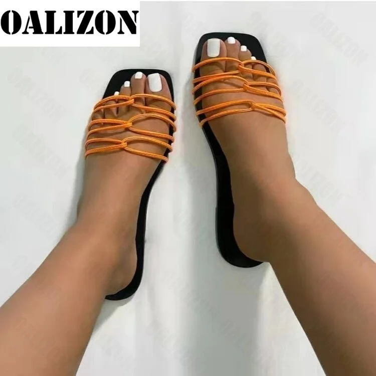 Fashion Women's Summer 2021 New Flat Casual Sandal Slippers Shoes Woman Lady Cross Design Hollow Out Shoe Flip Flops Beach Shoes