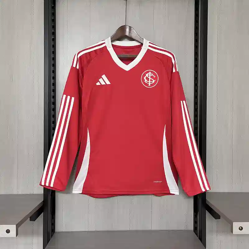 25/26 Brazil Internacional Long Sleeve Soccer Jersey Home