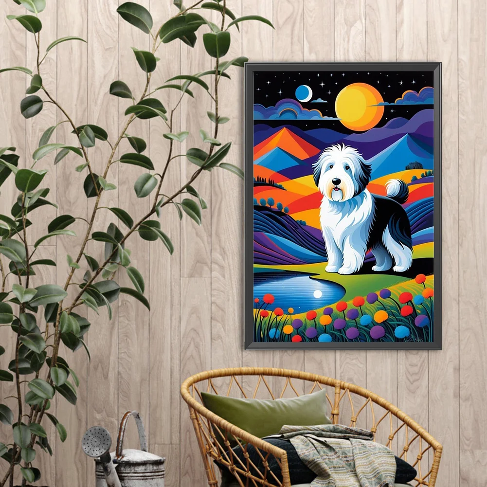 Diamond Painting - Full Round Drill - Dog(Canvas|40*60cm)