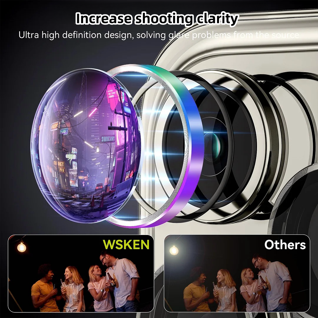 Suitable for iPhone13/14/15 series metal anti-fall, anti-scratch and anti-scratch lens protective film