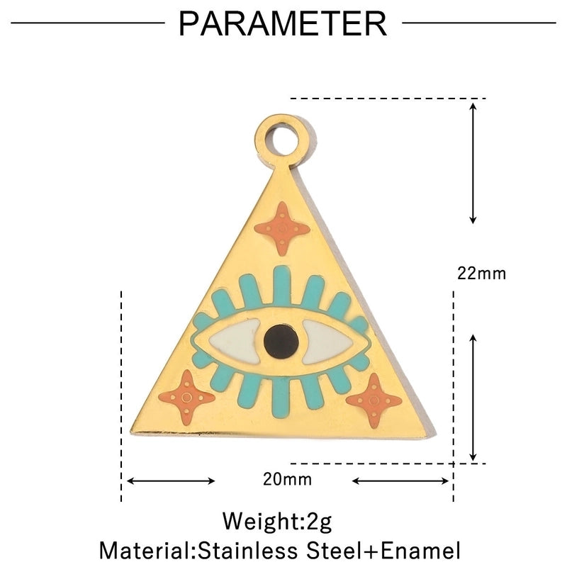 3 PCS/Package 12*17mm 17*14mm 19*14mm 304 Stainless Steel Water Droplets Jewelry Accessories Pendant