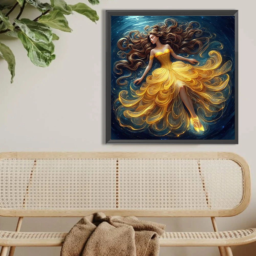 Diamond Painting - Full Round Drill - Princess Belle(Canvas|40*40cm)