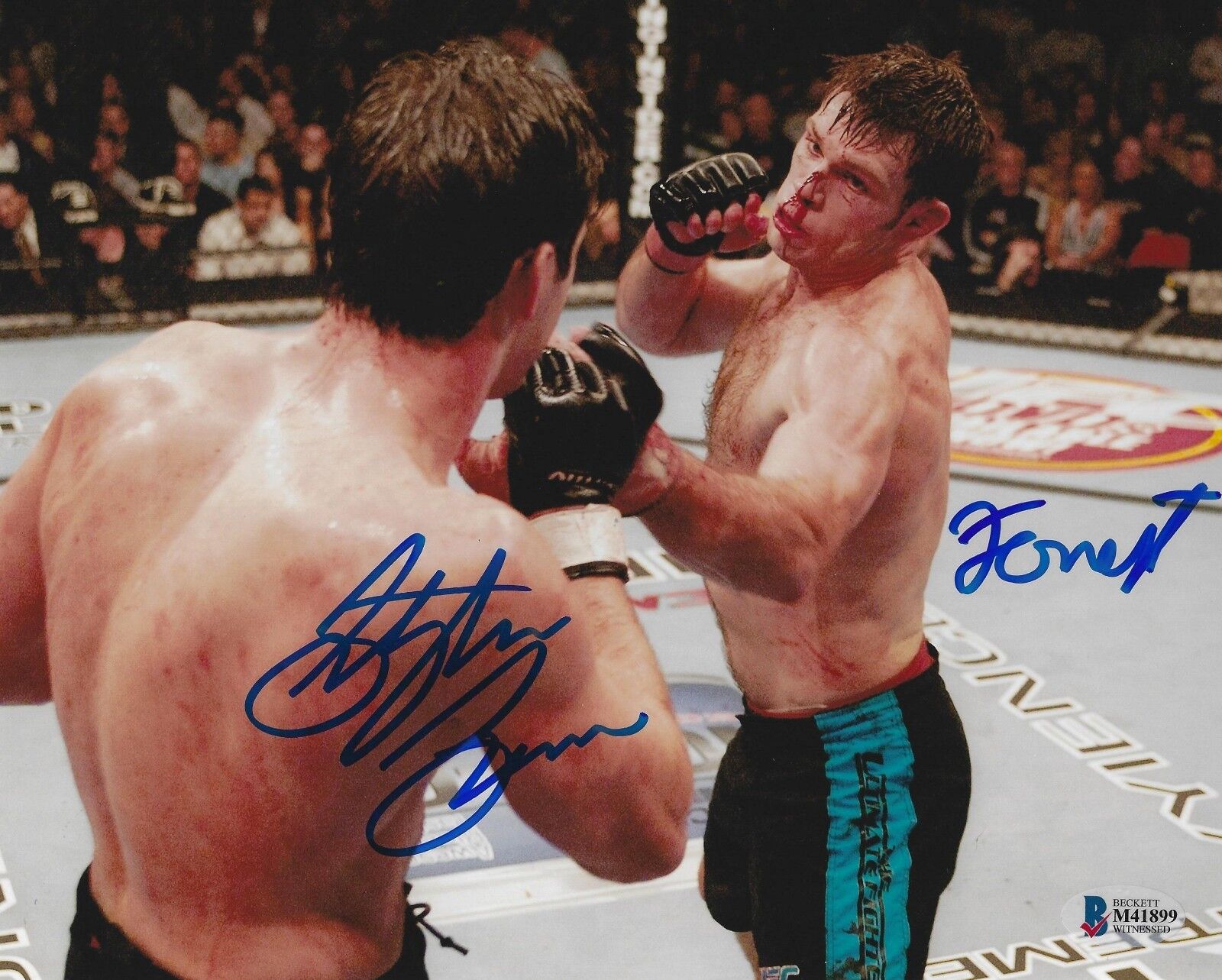 Forrest Griffin Stephan Bonnar Signed 8x10 Photo Poster painting BAS COA UFC Picture Autograph 7