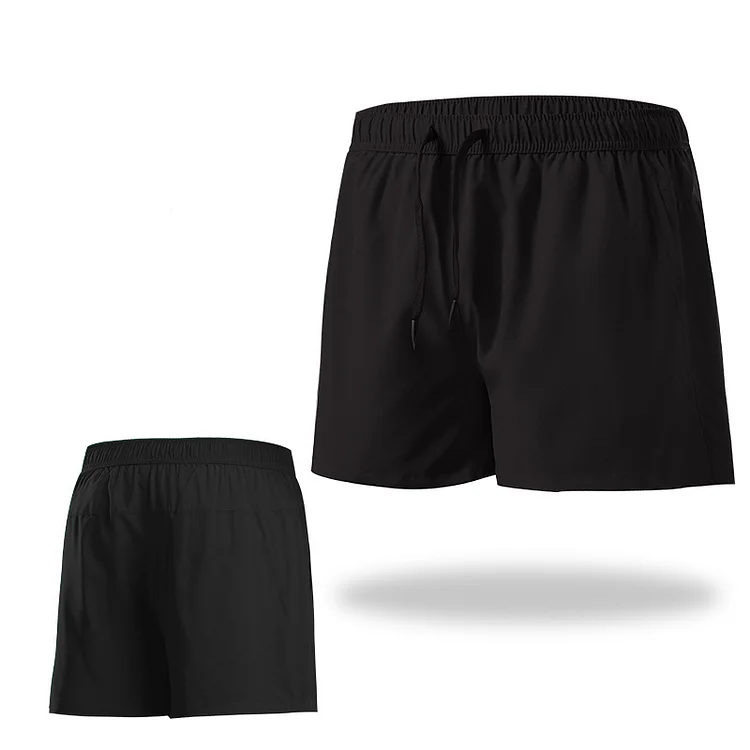 Fitness Plus Size Quick Dry Double Layer Sports Shorts