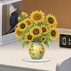 Sunflower Vase Diamond Dot Painting Ornament DIY Double Sided Acrylic