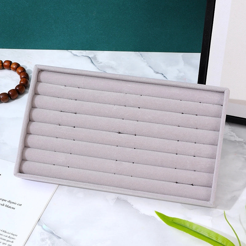 Minimalist Solid Color Velvet Flannel Jewelry Rack