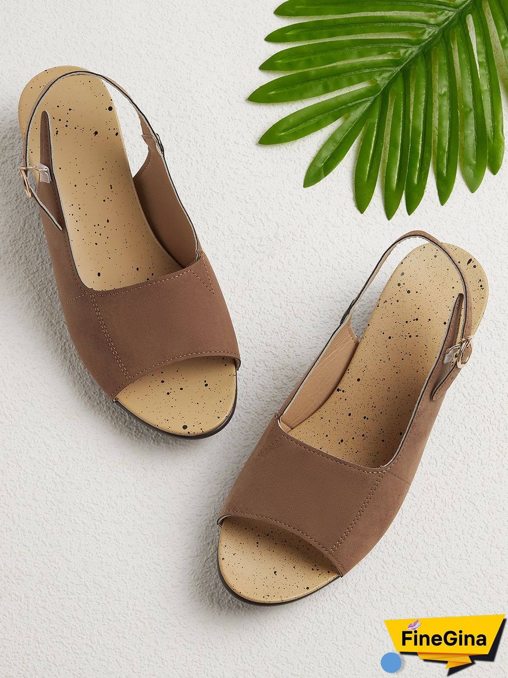 Retro Solid Simple Open Toe Chunky Heel Sandals
