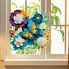 >SALE<Double Sided Acrylic Flower Butterfly Diamond Painting Hanging Pendant