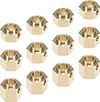 AMK 4pcs Brass Extended Wheel TRX4 Brass 6mm Wheel Hex Extended Adapter for RC Crawler TRX4 TRX-4 1/10 RC Hex Wheel Hubs Adapters (4pcs 6mm Wheel Hubs Adapters)