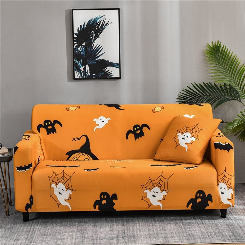 Halloween-Full-wrapped Universal Stretch Sofa Cover