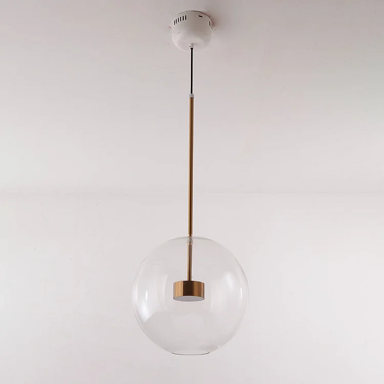Hailie Glass Bubble Pendant Light, Frosted Glass, 1/4/6 Head