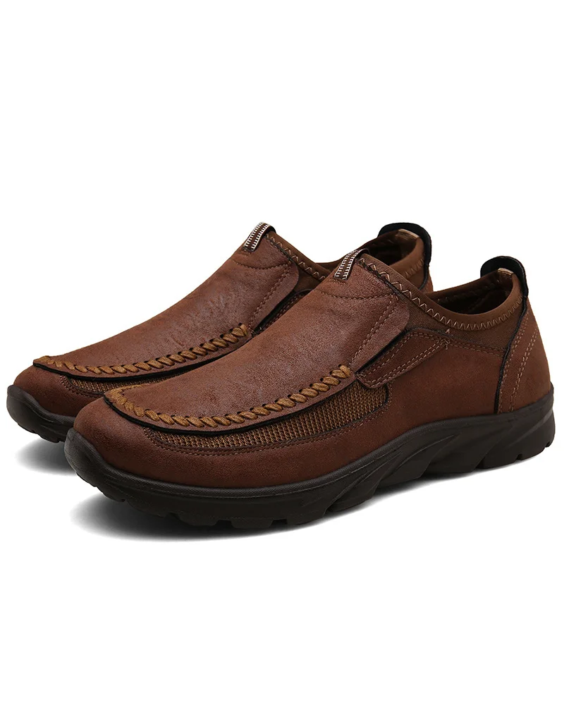 Suitmens Men's Leather Comfortable and Simple Casual Shoes    00016