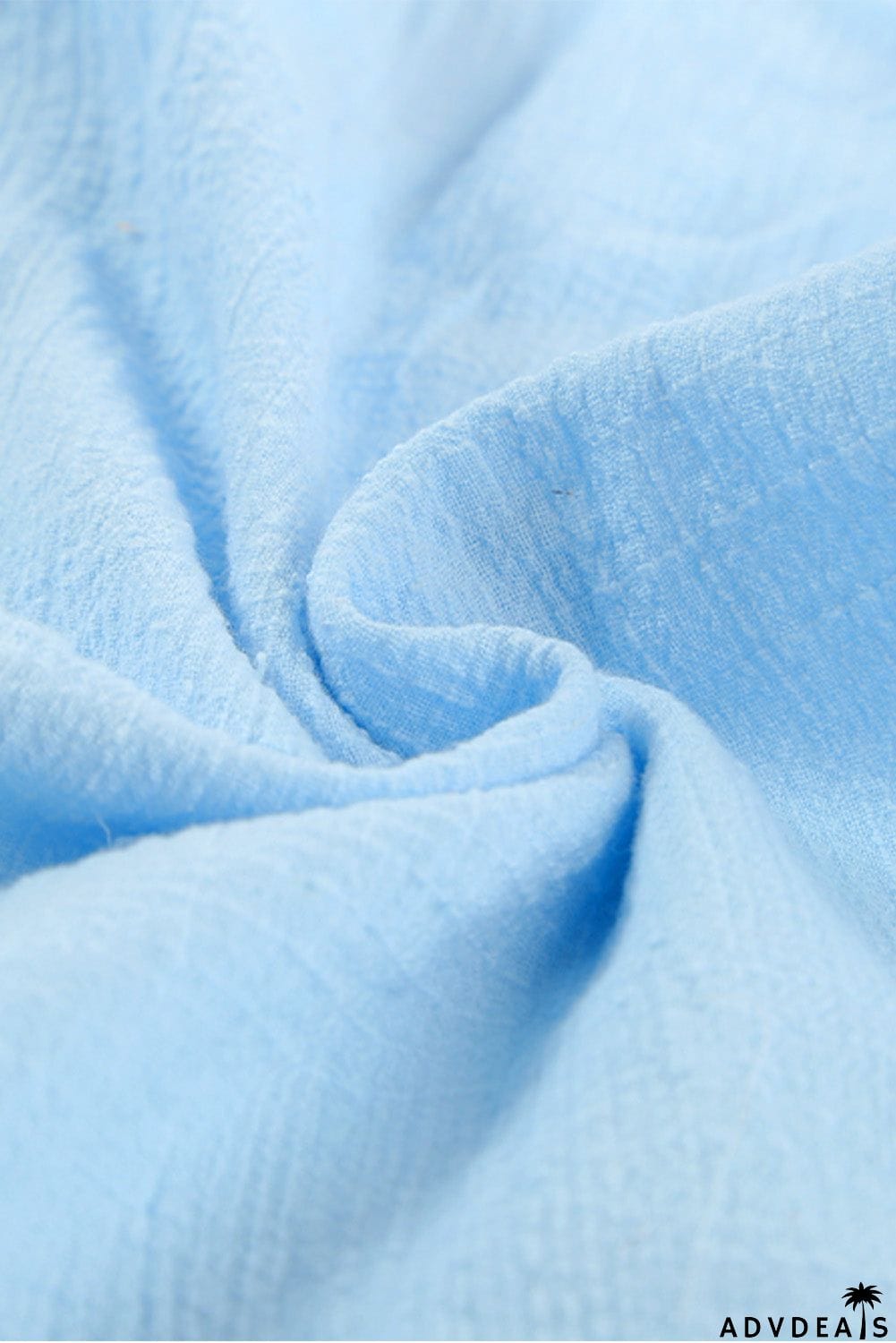 Turn-down Collar Button Front Tank