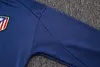 Joyfball 2025/2026  Atletico Madrid  Long Zipped Jacket Cyan Football Jersey 1:1 Thai Quality