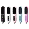 Cordless Hair Straightening Brush Straightener Rechargeable Hot Brush