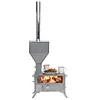 [US Local Warehouse] Hot Tent Stove with Chimney Pipe Portable Camp Stove with Oven Burning Fireplace for Outdoor Heating & Cooking Ice Fishing Hunting (Conventional)