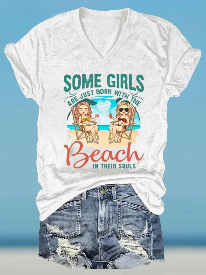 🔥Buy 3 Get 10% Off🔥Beach Vacation Print Casual Short-Sleeved T-Shirt