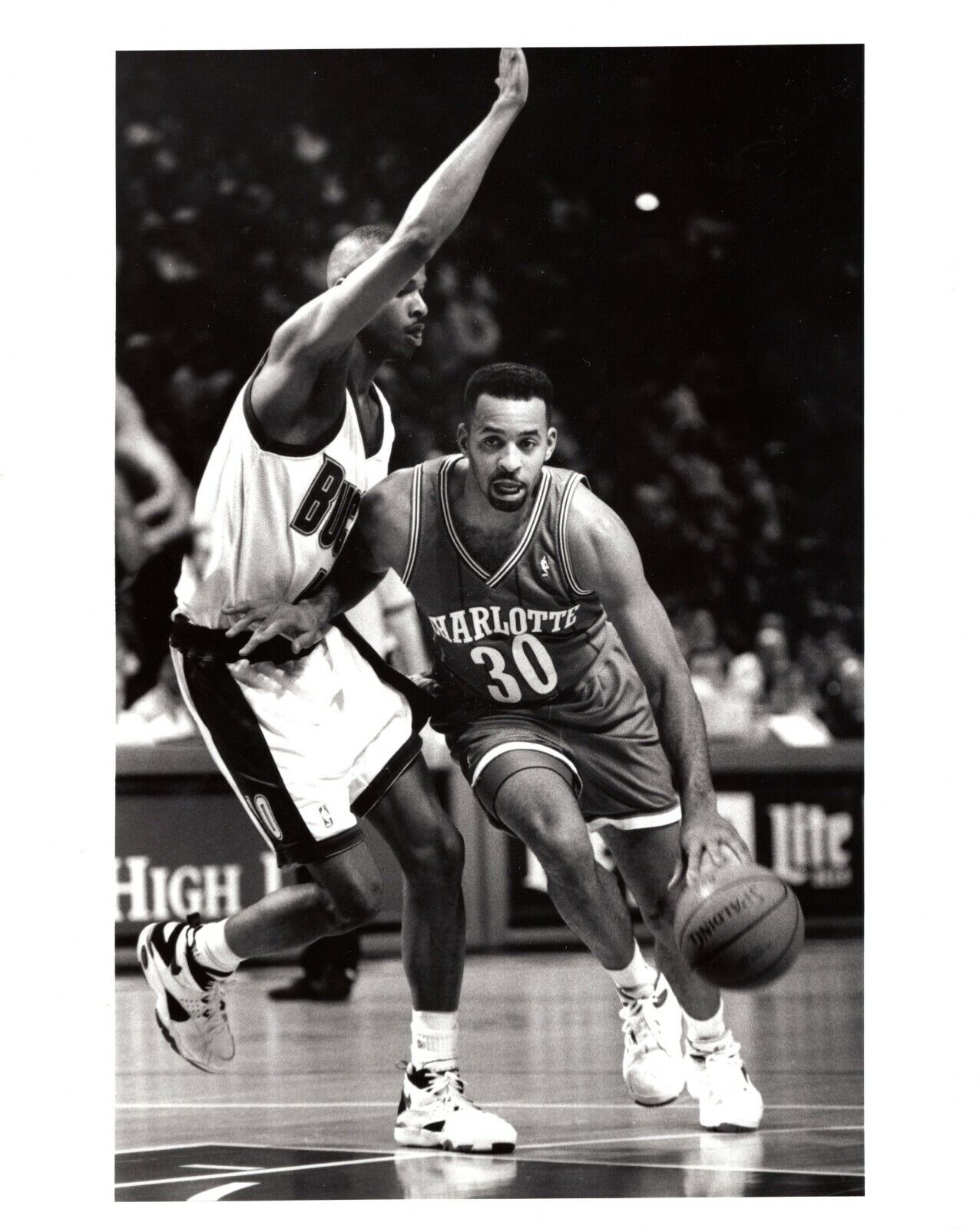 DELL CURRY Charlotte Hornets Stephen Curry's Father NBA 8x10 Promo Photo Poster painting 1994