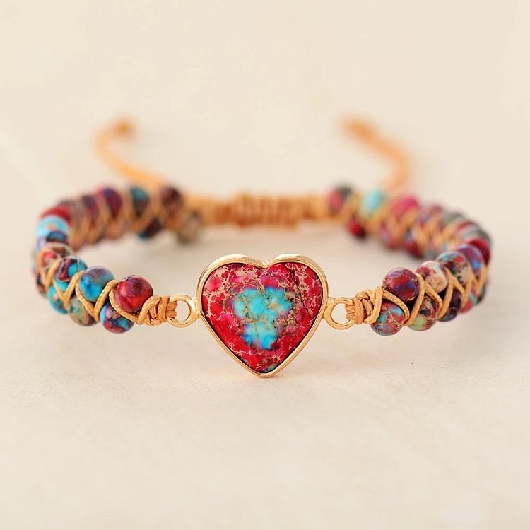 PASSIONATE HEART JASPER BRACELET