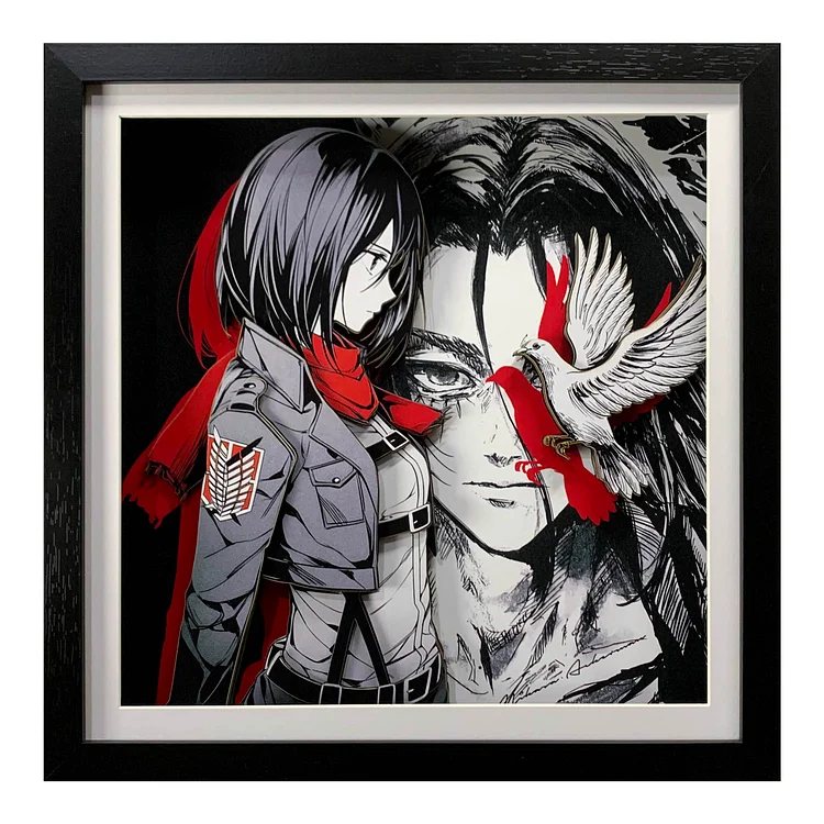 MOMO Studio-Attack on Titan - Decorative Painting of  Mikasa·Ackerman  scene-