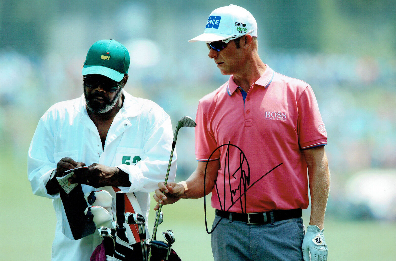 Mikko ILLONEN 12x8 Photo Poster painting Signed Autograph Augusta Masters GOLF AFTAL COA