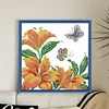 Flowering-Partial 9CT Stamped Cross Stitch Bead Embroidery 27*27cm